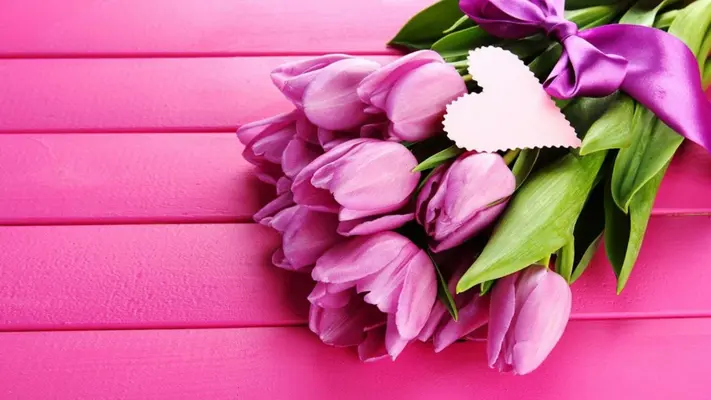 Pink Tulips Live Wallpaper android App screenshot 0